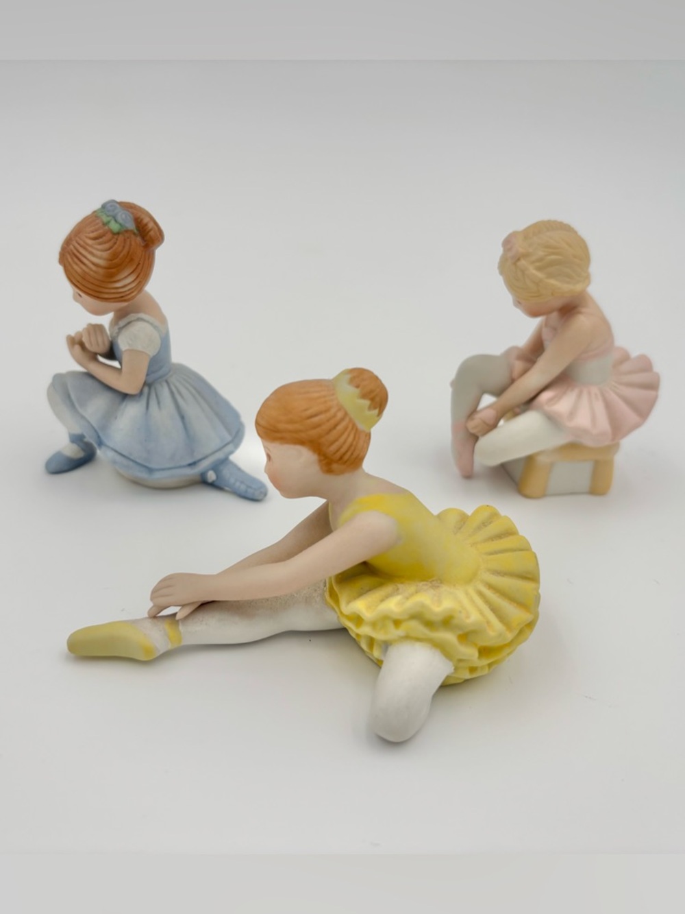 Vintage Holly Hobbie Miniature Ballerina Figurines Set of 3 Ballet Girls
